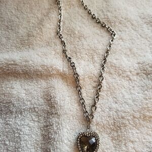 CLEARANCE Elegant Silver Heart Pendant Necklace